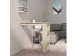 The Living Store Tavolo Bar A Parete Rovere Sonoma 102X45X103,5 Cm Materiale A Base Di Legno