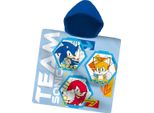 Asciugamano Poncho In Cotone Di Sonic The Hedgehog