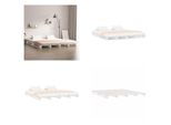 Vidaxl Letto Pallet Bianco 135X190 Cm Pino Massiccio - Letto Pallet - Letti Pallet - Letto Pallet - Letti Pallet