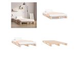 Vidaxl Letto A Pallet 90X190 Cm In Pino Massiccio - Letto A Pallet - Letti A Pallet - Letto A Pallet - Letti A Pallet