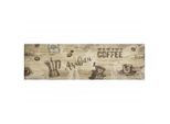 Vidaxl Tappeto Da Cucina Lavabile Marrone Caffè 45X150 Cm Velluto