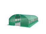 Toolport Serra Da Giardino Tunnel Serra Orto Stabile E Robusto 4X10M - Telo Pe 180G/M² Verde Transparente