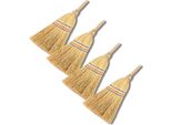 Novatool 4X Scopa Piccola Scopa Con Manico Corto 40Cm Scopa Di Paglia Scopa Per Bambini Scopa Per Streghe Piccola Scopa Da Giardino Mini Scopa Piccola Ideale Come Scopa Per Bambini E Scopa Da Campeggio