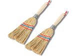 Novatool 2X Scopa Piccola Scopa A Spazzola Con Manico Corto 28Cm Scopa Di Paglia Scopa Per Bambini Scopa Da Strega Piccola Scopa Da Giardino Mini Scopa Piccola Ideale Come Scopa Per Bambini E Scopa Da Campeggio