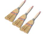 Novatool 3X Scopa Piccola Scopa A Spazzola Con Manico Corto 28Cm Scopa Di Paglia Scopa Per Bambini Scopa Da Strega Piccola Scopa Da Giardino Mini Scopa Piccola Ideale Come Scopa Per Bambini E Scopa Da Campeggio