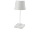 Lampada Da Tavolo Ricaricabile A Led Touch - Circa 26X10 Cm - Bianco Caldo / A Batteria - Bianco (Batteria)