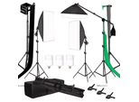 Set Di Illuminazione Fotografica, Supporto Per Sfondo, Stativi Softbox Regolabili, Set Per Studio Fotografico