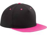 Beechfield - Cappellino Snapback 5 Segmenti PC6564 (Taglia Unica) (Nero/Fucsia)