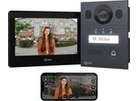 Goliath Videocitofono Di Base, Bus A 2 Fili, Monitor Da 7", Campanello Da Incasso Con Telecamera, Citofono Con Apriporta E Campanello, Casa Monofamiliare, Plug & Play, App Per Smartphone, AV-BLS-02U"