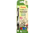 Pentel BL77E-4 Pentel Roller A Gel Liquido Energel BL77 Eco, Confezione Da 4 Pz