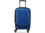 Delsey Paris Carrello Con Scomparto Per Laptop Shadow 5.0 Expandable 4DR Business Cabin Trolley 55 Blue