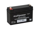 Batteria Al Piombo Multipower MP3,5-4 Pb 4V 3,5Ah Faston 4,8Mm