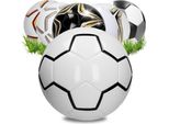 Pallone Da Calcio "Derby"" Per Bambini E Adulti - Misura 5 Perfetto Per Segnare Gol - Pallone Sportivo Per Interni Ed Esterni - Bianco/Grigio"
