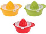 Set Di 3 Spremiagrumi Excellent Houseware, Plastica, 14X12X7,5 Cm, 220 Ml, Multicolore