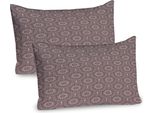 Abakuhaus Federa Per Cuscino Mandala Confezione Da 2, Vendemmia Boema Tradizione Medievale Decorativo Folk Mystic Oriental Pattern, Federa Per Cuscino Decorativa Stampata, 80X40 Cm, Arrossire Di Vergogna Grigio Antracite