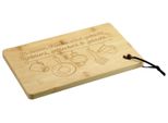 Kesper 58391 Tagliere Con Cuore, Motivo Cucina, 31,5 X 20,5 Cm In Bambù / Tagliere