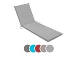 Sleepling - Cuscino Per Sdraio Da Giardino, Cuscino Per Sdraio, 190 X 58 Cm, Spessore 6 Cm, Argento