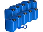 Plasteo® 10 Taniche Da 5 Litri Con Chiave Per Taniche Duo Taniche Per Acqua Taniche Da Campeggio Taniche Per Alimenti Gastronomia Campeggio Commerciale Interno Esterno