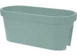 3.11 Vaso Da Balcone Ovale - Colore: Verde Menta - Dimensioni: 60X28 Cm