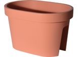 3.11 Vaso Da Balcone Ovale - Colore: Terracotta - Dimensioni: 40X26 Cm (Piccolo / Terracotta)