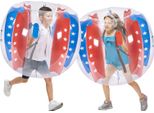 Vevor 2-Piece Gonfiabile Bumper Balls, 1.2M Bumper Shock Ball Per Bambini E Ragazzi, Gonfiabile Bubble Ball, Pvc Bubble Balls, Outdoor, Parco Giochi, Cortile, Parco Ecc. Strisce Rosse E Blu