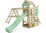 Wickey Disney Stitch Story Torre Gioco Con Altalena E Scivolo, Torre Di Arrampicata Con Sabbiera, Accessori Per L'arrampicata E Accessori Da Gioco