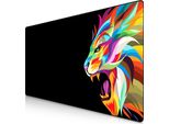 Mousepad Da Gioco Titanwolf, Xxxl Speed Mousepad 1200 X 600 Mm, Velocità E Precisione, Colore Lion 2