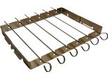 Porta Spiedini Per Barbecue Con 6 Spiedini, Acciaio Inox