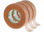 3 Rotoli - 3M Micropore REF1533-0 Cerotto Medico Marrone 1,25 Cm X 9,1 M