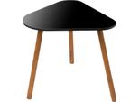 2.03 Tavolino In Legno Triangolo - Circa 43 X 38 Cm - Colore: Nero