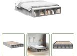 The Living Store Giroletto Grigio Sonoma 140X200 Cm In Materiale Ligneo