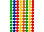 Amscan - Emoji - Foglia Con Adesivi Confezione Da 4 SG33936 (Taglia Unica) (Colorato)