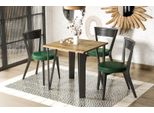 Tavolo Da Pranzo Allungabile Endo-MöBel Adeo 80Cm - 170Cm Con Struttura In Metallo (Rovere Artisan)