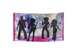 Boland - Disco - Bandiera, Party SG29315 (Taglia Unica) (Argento/Nero/Rosa)