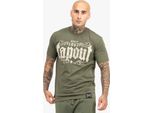 T-Shirt Uomo Regular Fit Crashed Olive/Sand S Tapout
