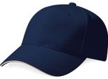 Beechfield - Cappellino Da Baseball "Pro-Style"" Per Uomo/Donna Unisex BC5096 (Taglia Unica) (Blu Scuro/Colore Pietra)"