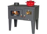 Kaminofen mit Backfach und Herdplatte Alegra 93933 6 kW Kamin Mehrfachbelegung Holzofen Ofen Holz Holzherd Küchenhexe Kochplatte Küchenofen