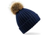 Beechfield - Berretto A Maglia Grossa BC4994 (Taglia Unica) (Blu Marino)