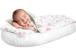 Set Nido Per Bambini - Bozzolo Con Materasso, Cuscino E Coperta, In Cotone, Ipoallergenico, Posto Letto Sicuro