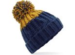 Beechfield - Uomo/Donna Beanie Unisex Apres BC4708 (Taglia Unica) (Navy/Mustard)
