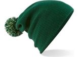Beechfield - Berretto Da Uomo/Donna Unisex BC4657 (Taglia Unica) (Verde Bottiglia/Bianco Naturale)