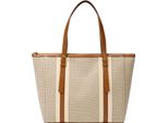 Fossil Borsa Shopper Borsa A Tracolla Carlie Tote Natural Brown Beige