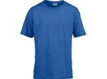 Maglietta Gildan Softstyle Per Bambini PC3387 (7-8 Anni (128)) (Blu Royal)