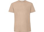 Maglietta Fruit Of The Loom Herren Premium PC3033 (M) (Sand)