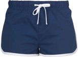 Sf - Pantaloncini Da Donna PC3562 (36 De) (Blu Navy/Bianco)