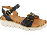 Cipriata - Sandali Donna Con Zeppa "Mimi"" DF2326 (37 Eu) (Nero/Bianco)"