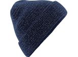 Beechfield Unisex Beanie Hat Riflettente PC3346 (Taglia Unica) (Blu Scuro)