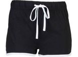 Skinni Minni Pantaloncini Retrò Per Bambini PC3564 (7-8 Anni (128)) (Nero/Bianco)