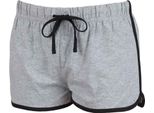 Sf - Pantaloncini Da Donna PC3562 (36 De) (Grigio Screziato/Nero)