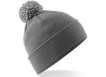 Beechfield - Berretto "Snowstar"" Uomo/Donna Unisex PC4146 (Taglia Unica) (Grigio Grafite/Grigio Chiaro)"